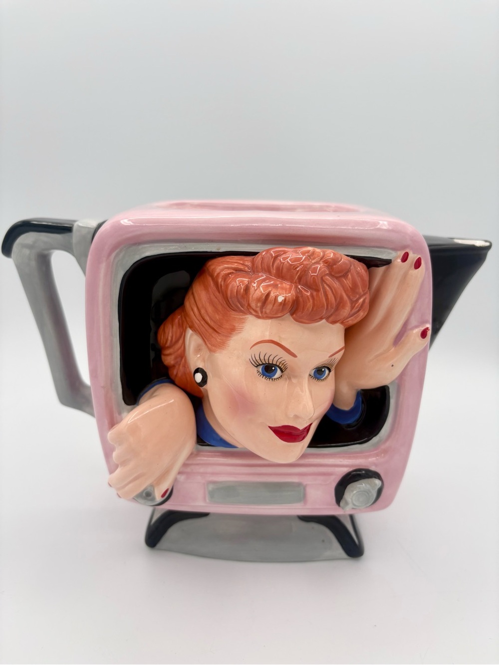 I Love Lucy Ceramic Teapot *missing lid* Lucille Ball TV Retro Collectible Rare